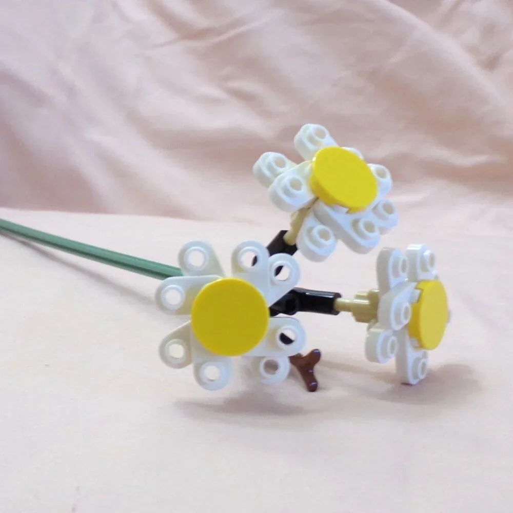 LEGO Botanical Flowers - 1 pcs Common Daisy White - Individual Sale from 10280